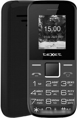 Сотовый телефон Texet TM-206 черный