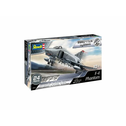 63651 Revell Подарочный набор. Американский истребитель-бомбардировщик F-4E Phantom (1:72) сборная модель истребителя revell f 14a tomcat