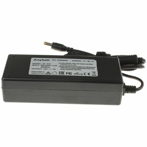 блок питания для монитора fsp075 dmaa1 ssa 0901 12 12v 6a Блок питания Anybatt 12V 7A, 84W, разъём 5.5*2.5 mm для монитора