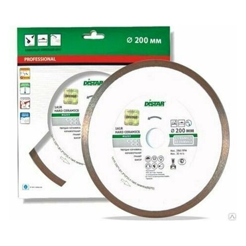 диск алмазный distar hard ceramics 250mm Диск алмазный 200 x 1,6 x 25.4, 1 шт DISTAR