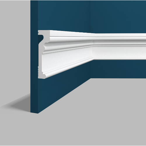 Молдинг Перфект Plus 2000x27x91 мм PP-62 ударопрочный настенный под покраску дюрополимер полистирол