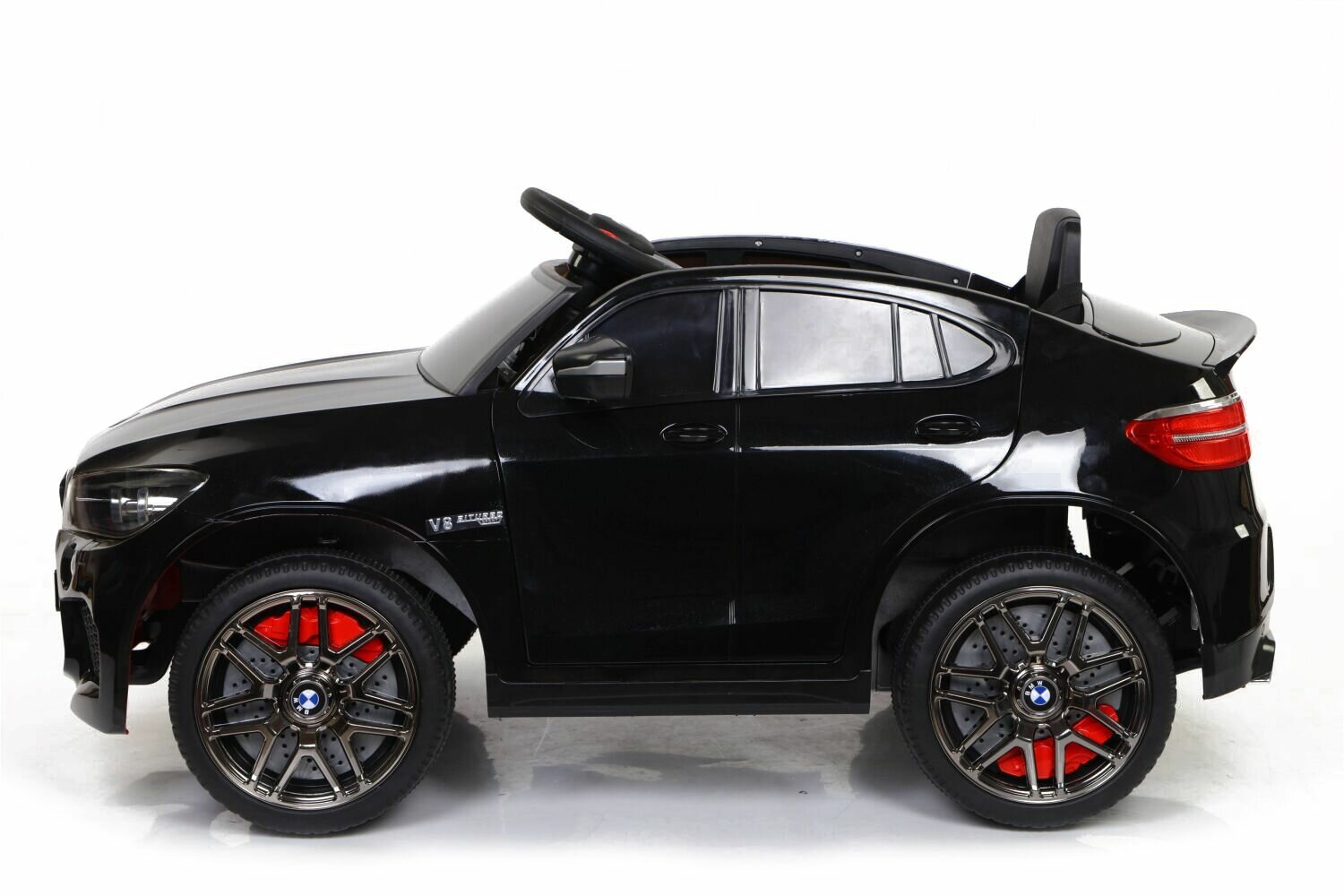 Электромобиль BMW X6M 12V (полный привод, EVA) - FT-968-BLACK-PAINT