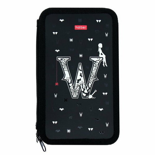 Пенал 2 секции 110190 лам кар 3D дев W-wednesday чер NPn 47075 694₽