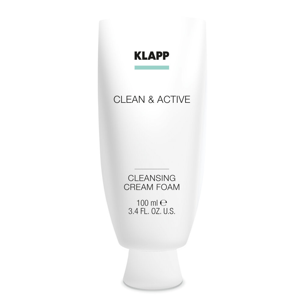 Klapp очищающая крем-пенка для лица Clean & Active Cleansing Cream Foam, 100 мл