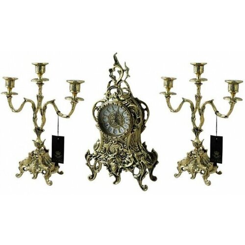 Bello De Bronze BP-25050-D Каминные часы с канделябрами дон луиш, золото bello de bronze