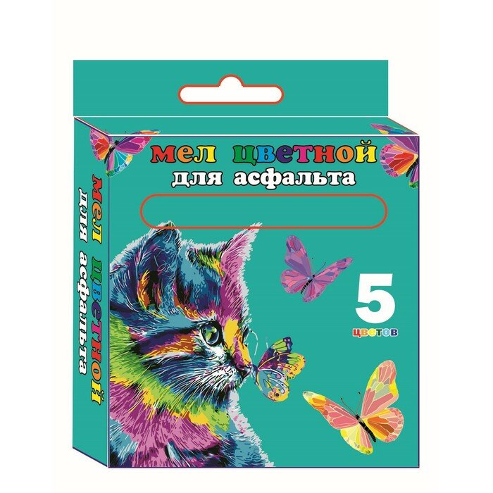Centrum Мел цветной «Кот и бабочки. JUMBO», 5 шт.