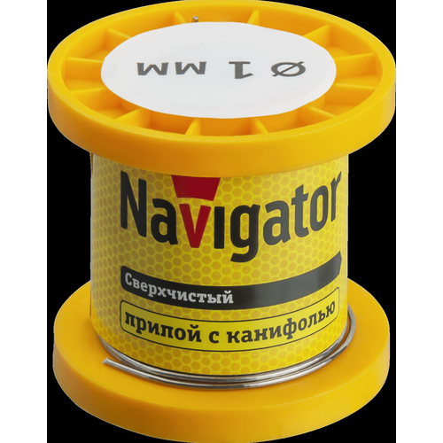 Navigator Припой 93 079 NEM-Pos02-63K-1-K50 (ПОС-63, катушка, 1 мм, 50 гр) 93079 (10 шт.)