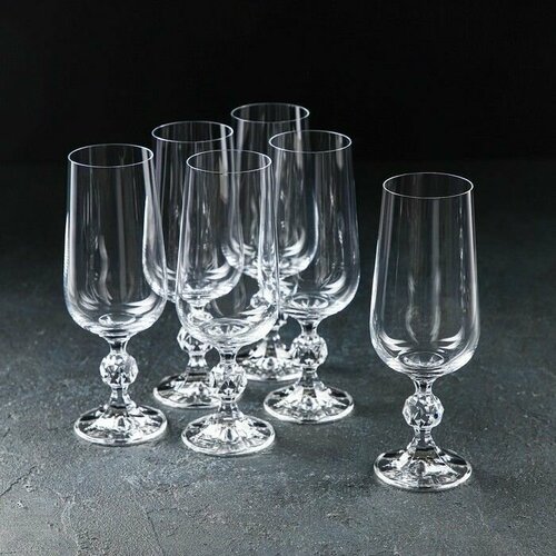 Claudia бокал для шампанского 180 мл (6 шт), Недекор