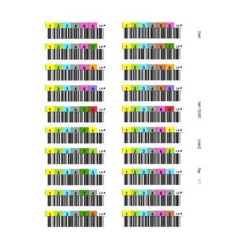 Комплект наклейки для ленточной библиотеки DELL LTO8 Tape Labels, 1-200, Cust Kit (LTO8 Tape Labels, 1-200) (389-CGOE)