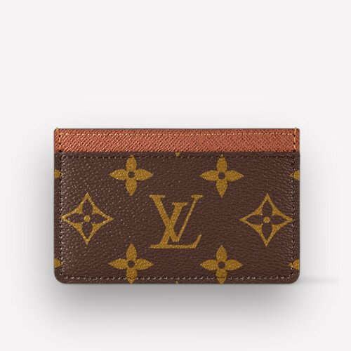 фото Бумажник louis vuitton m61733, фактура зернистая, коричневый