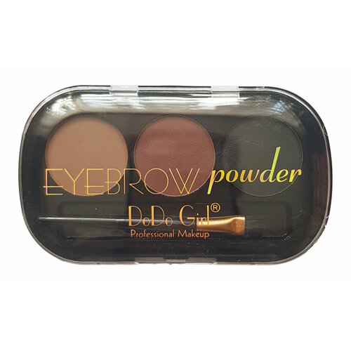 Палетка теней для бровей DoDo Girl Eyebrow Powder BP001 3 оттенка набор 02 286₽