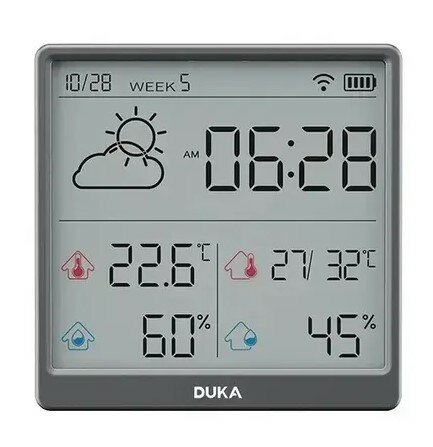 Метеостанция XIAOMI ATuMan Duka TH3 золотистый