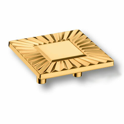 Ручка-кнопка для мебели современная классика, глянцевое золото 32 мм