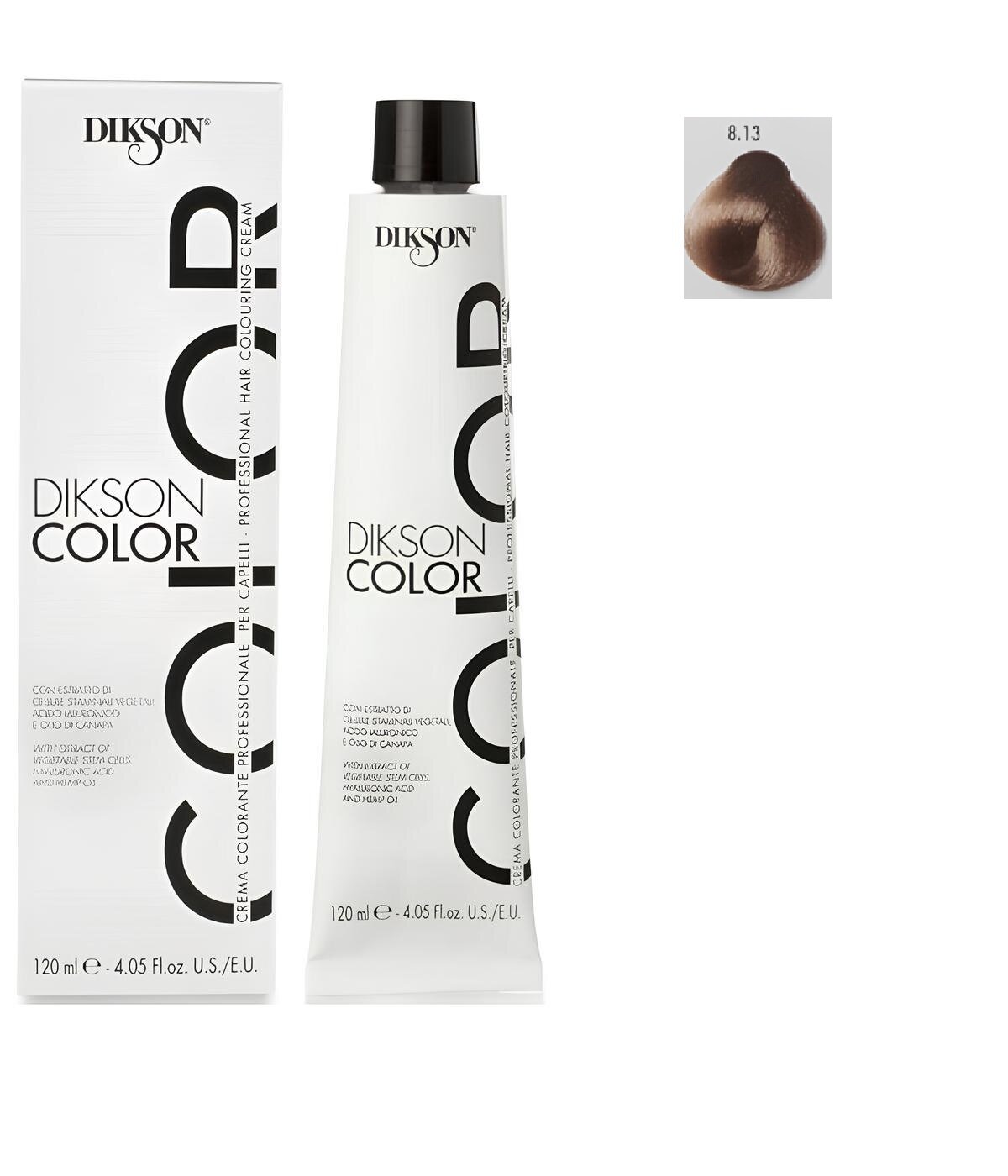 Краска для волос DC 8 13 светлый блонд бежевый Dikson Biondo Chiaro Ceige  120 мл