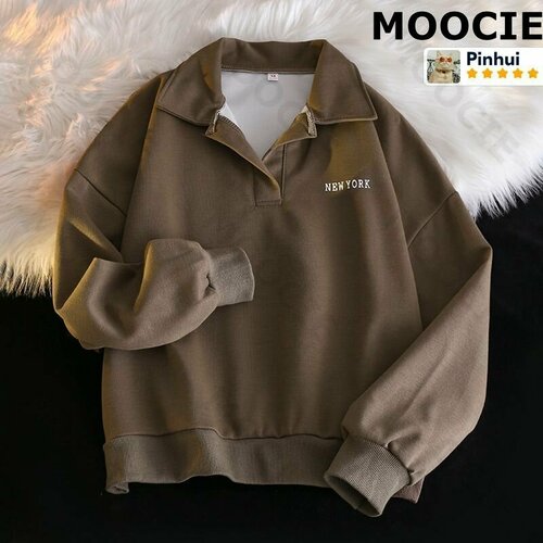 фото Толстовка moocie, размер l, , кофейный