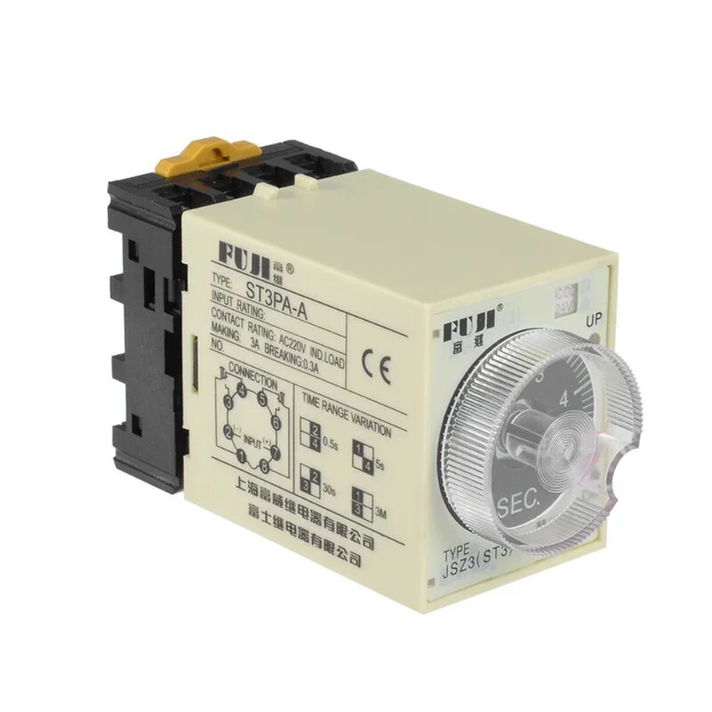 Таймер ST3PA A-A/B/C/D/E/F/G 220В 110В 24В 12В, ST3PA-A, DC 24V