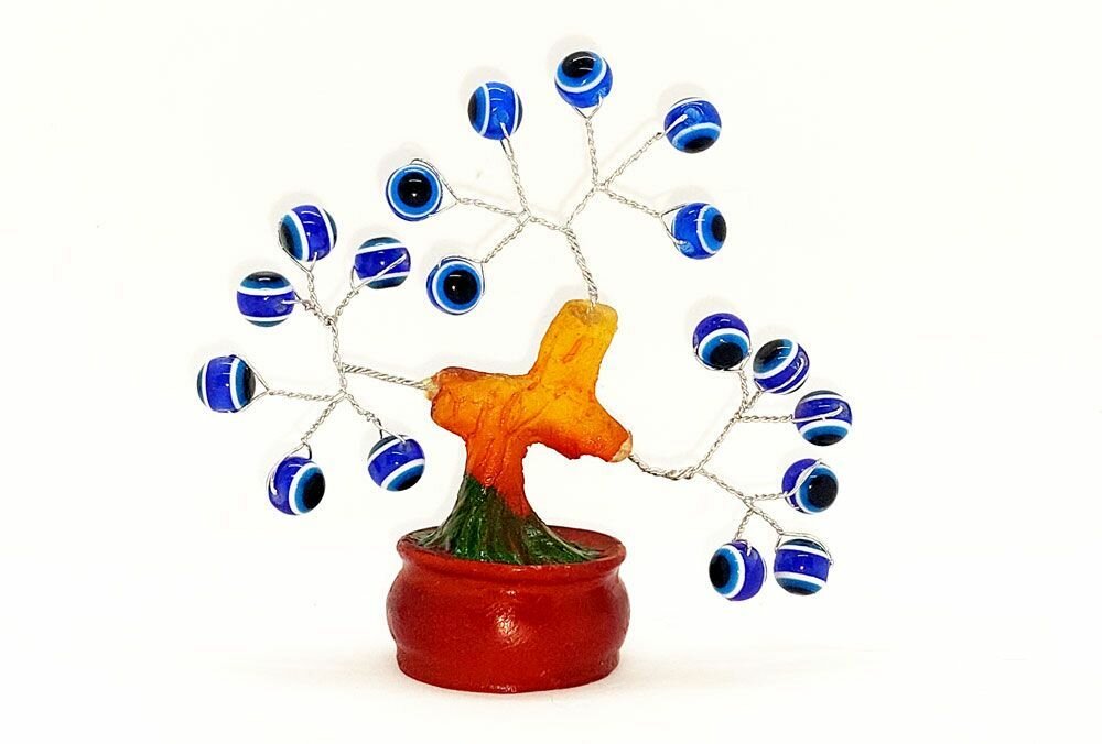 Серия статуэток "деревья камней! Используются камни: бусины от сглаза - стекло. Размеры 3 см, высота 10 см, ширина 10 см.