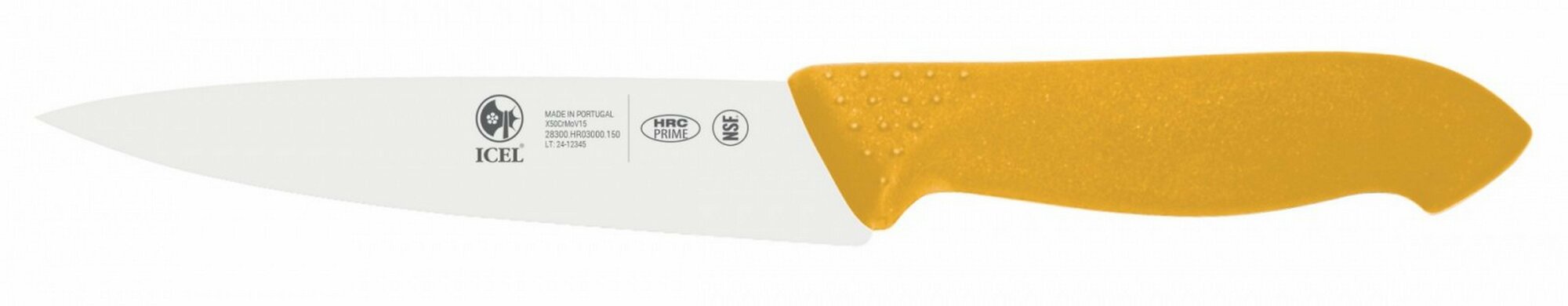 Нож кухонный 150/270 мм желтый HoReCa Icel