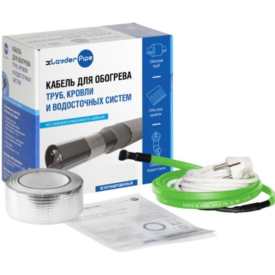 Греющий кабель Xlayder Pipe EHL-30-10 (без защитного экрана)
