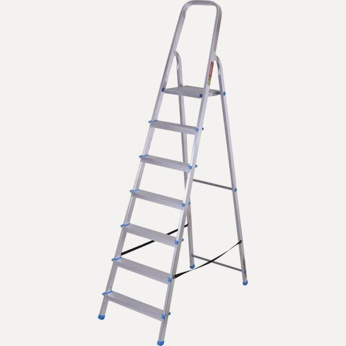 Изображение товара Алюминиевая стремянка LadderBel 7 ступеней STR-AL-7, семи нескользящих ступеней,