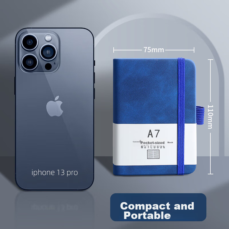 Картинки Xinshida 2-Pack Pocket Notebooks, Small A7 Portable Mini Notebooks, Memo Pads, Work Notepads, Pocket-Sized Notebooks for Vocabulary, Daily Speed Notes, And Small Gifts