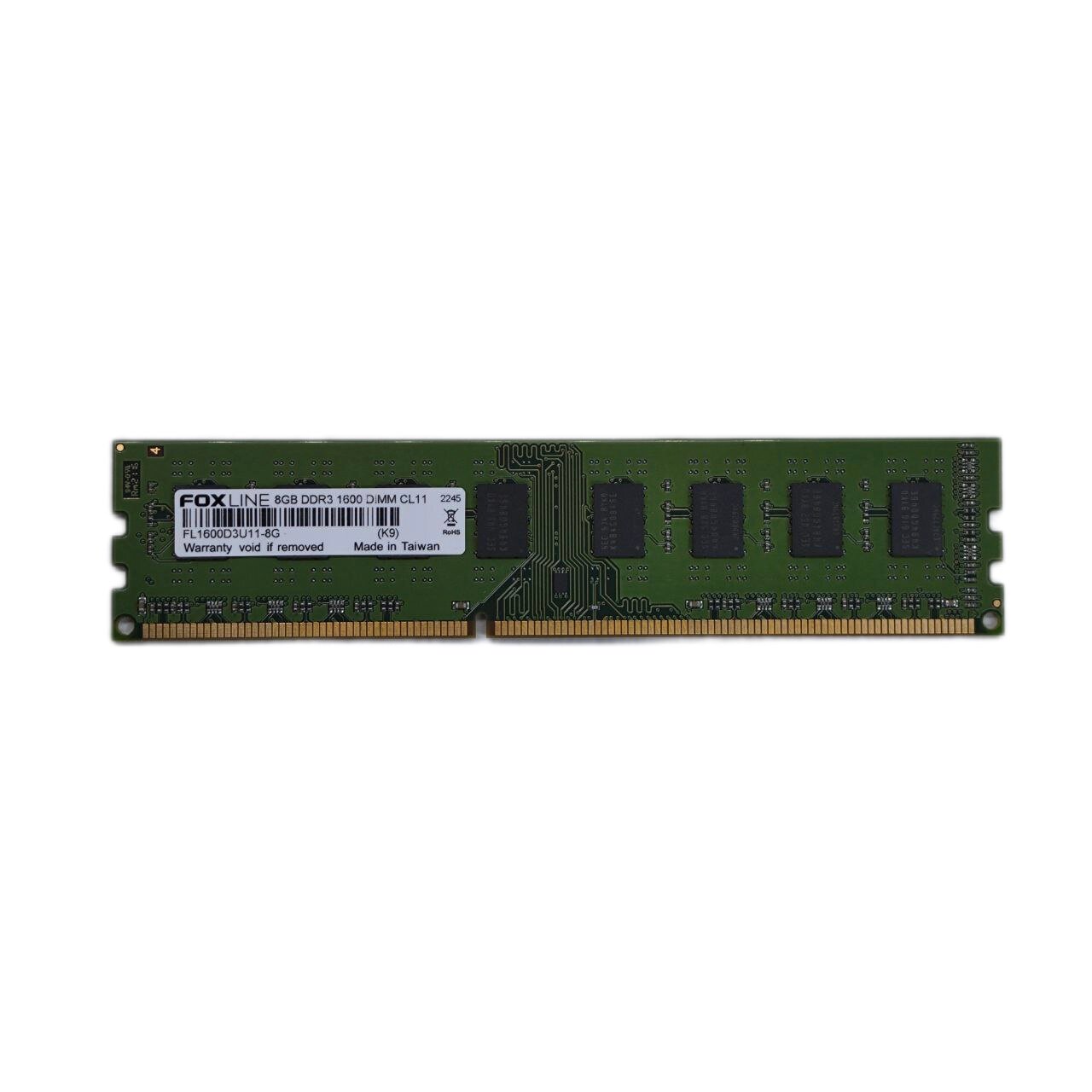 Оперативная память Foxline 8 ГБ DDR3 1600 МГц DIMM CL11 FL1600D3U11-8G ОЕМ