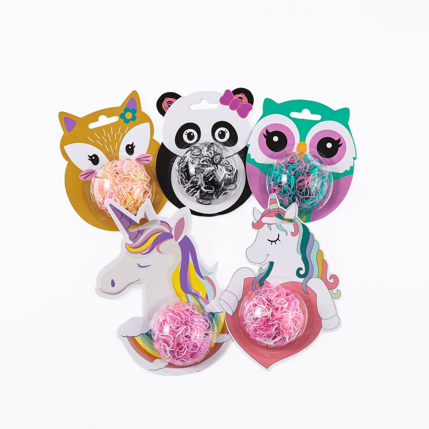 Набор LAF СЛ, силиконовые резинки для волос, прозрачные, плотные — фото 1