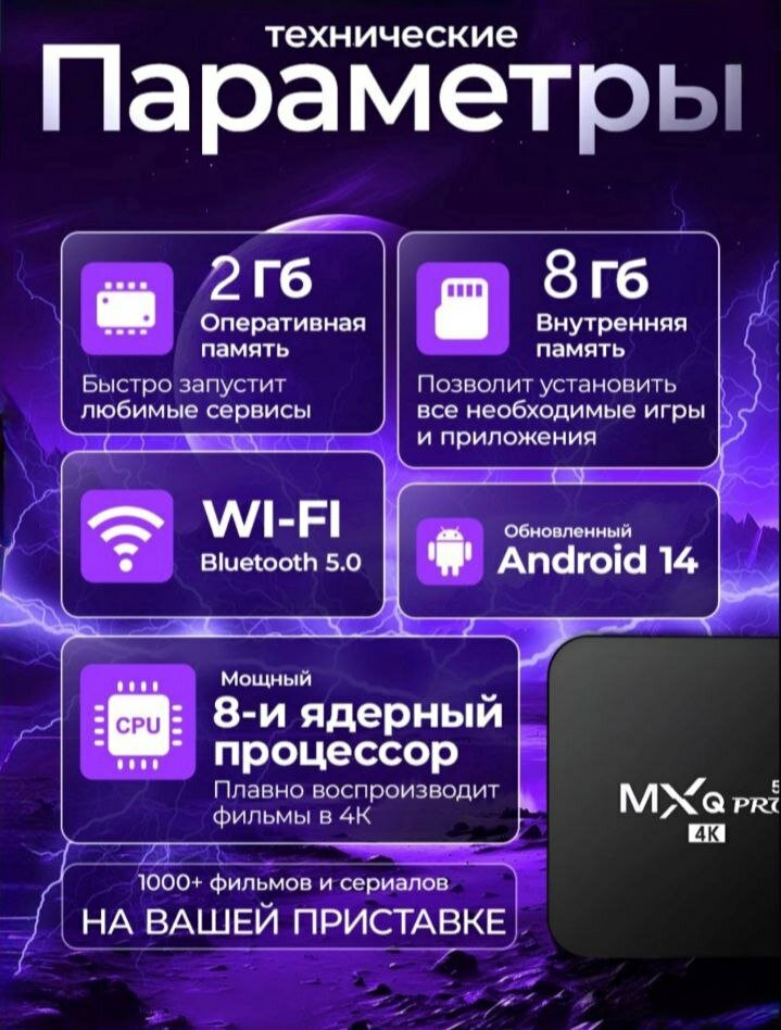 Smart box, Приставка для смарт-ТВ, превращающее обычный телевизор в смарт-телевизор. — фото 1