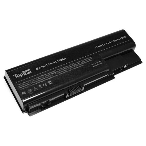 Аккумуляторная батарея TOP-AC5920-15V для ноутбуков Acer Aspire 5520 5920 6530 7230E 8730ZG 8920 14.8V 4400mAh TopON acer аккумулятор для ноутбука acer aspire 5310 5520g 5710g 5930g 6930g as07b31 as07b41