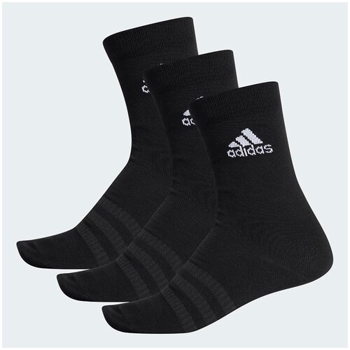 Комплект носков (3 пары) Adidas Light Crew DZ9394, р-р S, Черный