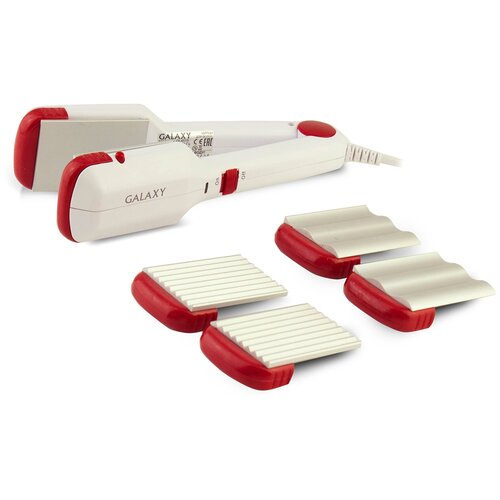 Выпрямитель для волос GALAXY GL 4515 40 Вт выпрямление 2 насадки гофре 186000₽