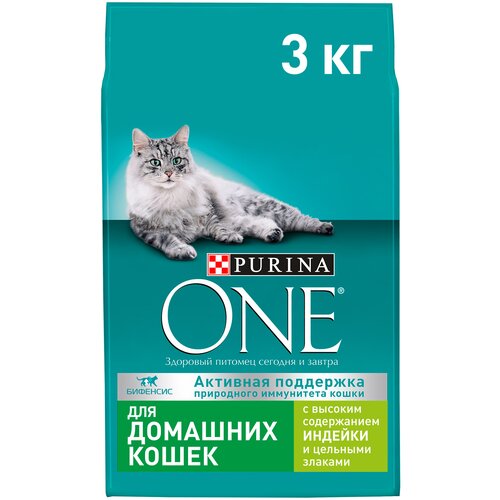 Purina One / Сухой корм Пурина Уан для Домашних кошек Индейка и цельные злаки 1,5 кг