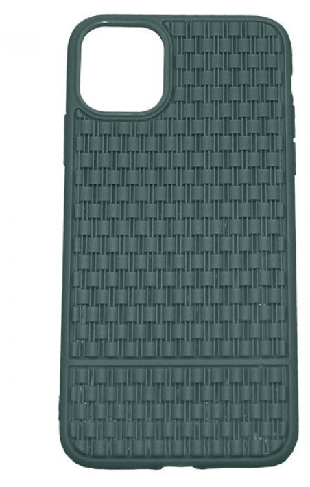 Рельефный силиконовый чехол Плетение для iPhone 11
