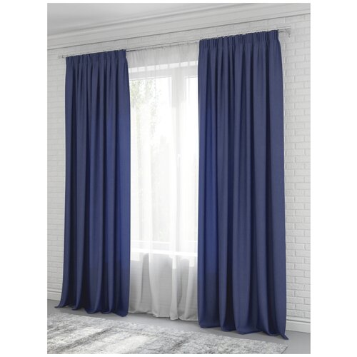 фото Комплект штор sola "анита", синий