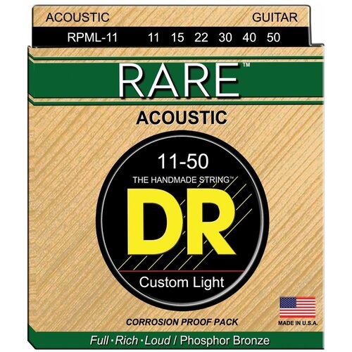 Струны для акустической гитары DR String Rare RPML-11 струны для акустической гитары dr string rare rpl 10 12