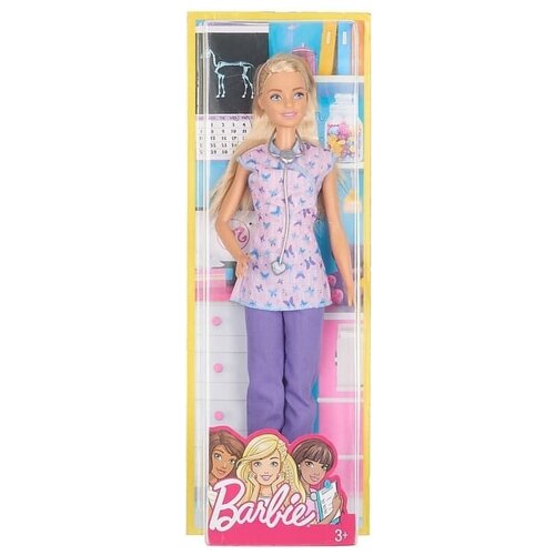 Купить Кукла Mattel Barbie из серии «Кем быть» DVF50/DVF57 медсестра