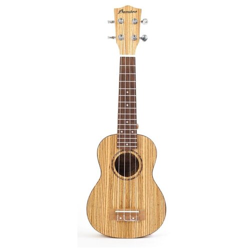 Bamboo BU-23 CB Zebrano Line укулеле концерт с чехлом, зебрано, цвет натуральный укулеле концерт bamboo bu 23 zebra cb