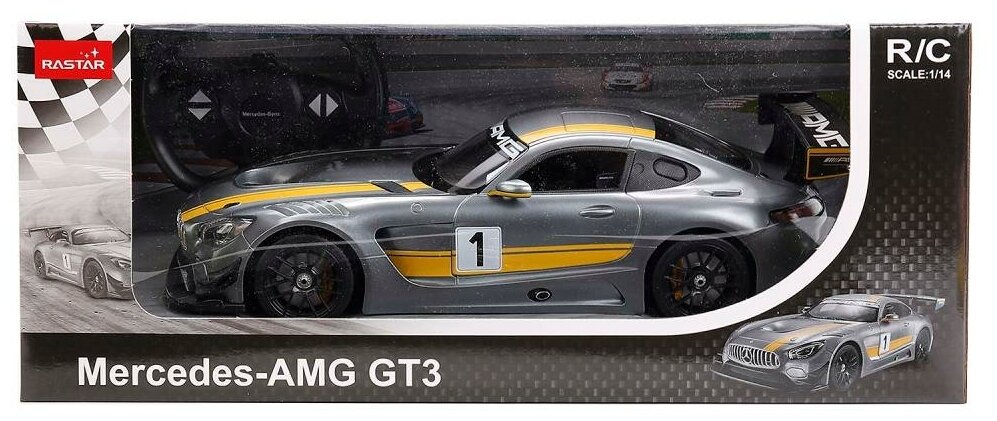 Машина Р/У RASTAR MERCEDES AMG GT3 PERFORMANCE R/C 1:14 со светом В КОР. в кор.6шт