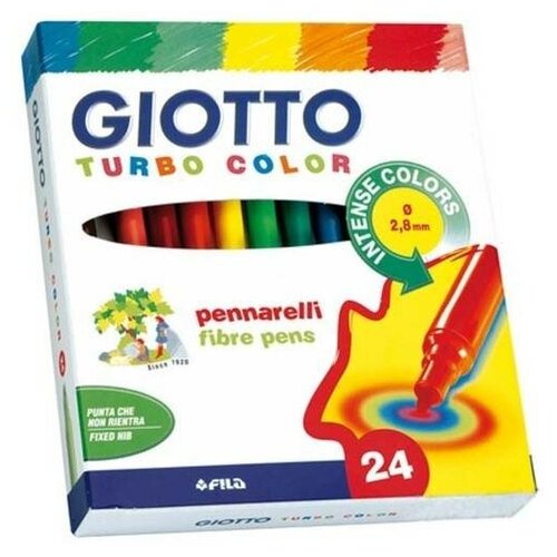 фото Giotto turbo color фломастеры 24 цвета fila