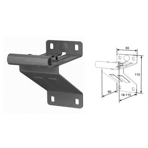 кронштейн нижний угловой модифицированный регулируемый ral9003 spve1408 ral9003 doorhan Запчасти Doorhan Верхняя опора с роликодержателем RAL9003