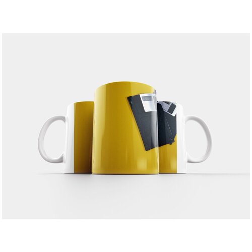 фото Кружка "объем памяти, магнитный, дискеты" 320 мл lotsprints