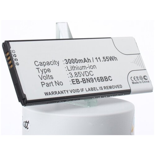 Аккумуляторная батарея iBatt 3000mAh для Samsung SM-N910P аккумулятор cameronsino cs fiq410sl fly iq4410 quad phoenix gionee e3