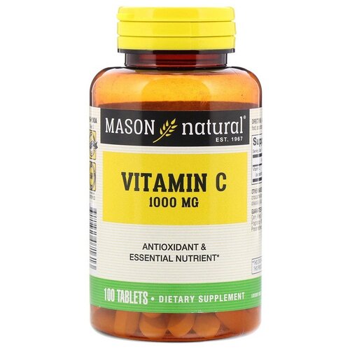 Таблетки Mason Natural Vitamin C 1000 мг, 140 г, 1000 мг, 100 шт.