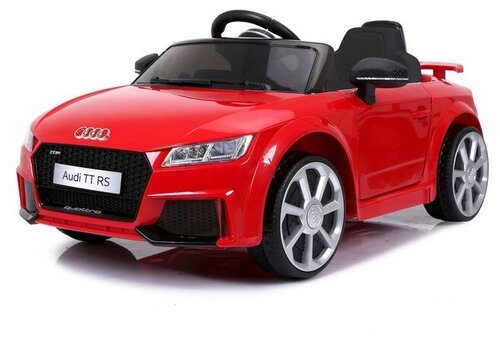 Электромобиль AUDI TT RS, цвет красный, EVA колеса, кожаное сидение