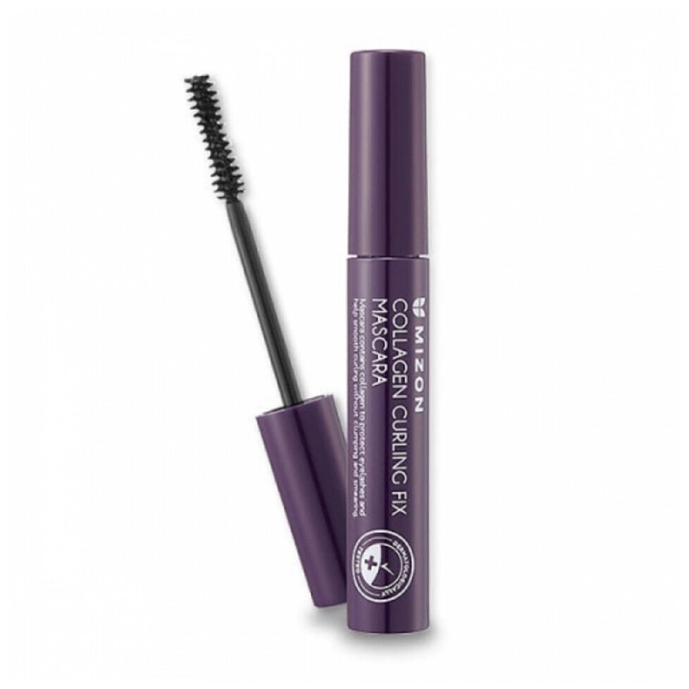 Водостойкая тушь для ресниц с коллагеном Mizon Collagen Curling Fix Mascara