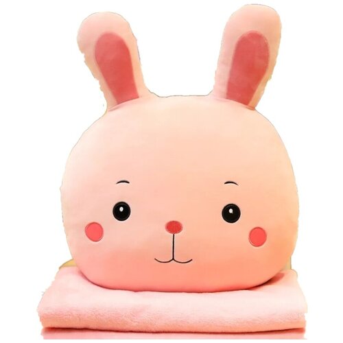 Мягкая игрушка/ Подушка-игрушка Зайка с пледом