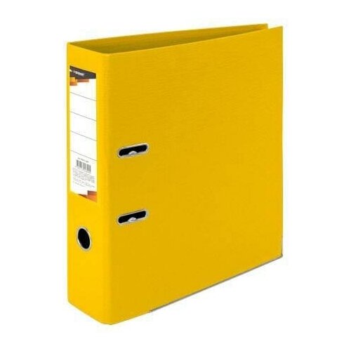 Папка с арочным механизмом inформат (75мм, А4, картон/двухсторонее покрытие пвх) желтая, 10шт.