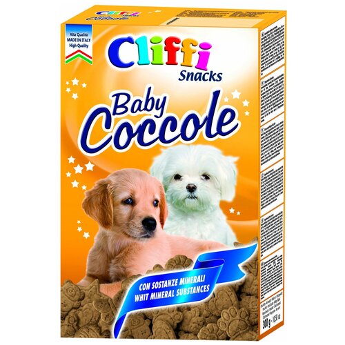 Лакомство Cliffi Baby Coccole для щенков, мясные бисквиты, 300г