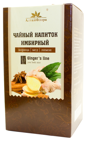 Имбирный чай с корицей, медом и лимоном 20 фильтр-пакетов