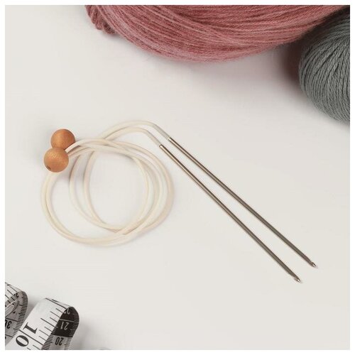 Крючок для вязания, тунисский, d = 2.8 мм, 60 см, 3 шт.